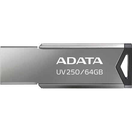 ADATA | Pamięć USB | UV250 | 64 GB | USB 2.0 | Srebrny ADATA | Pamięć USB | UV250 | 64 GB | USB 2.0 | Srebrny
