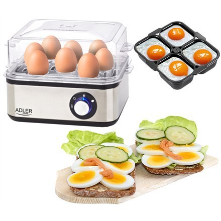 Adler | Bojler do jajek | AD 4486 | Stal nierdzewna | 800 W Adler | Bojler do jajek | AD 4486 | Stal nierdzewna | 800 W