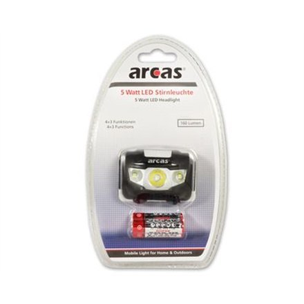 Arcas | ARC5 | Reflektor | 1 LED + 2 diody świetlne z funkcją rozproszenia | 5 W | 160 lm | 4+3 funkcje oświetlenia | Gwarancja Arcas | ARC5 | Reflektor | 1 LED + 2 diody świetlne z funkcją rozproszenia | 5 W | 160 lm | 4+3 funkcje oświetlenia | Gwarancja