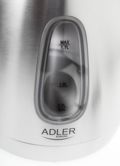 Czajnik Adler AD 1223 | Standard | 2200 W | 1.7 L | Stal nierdzewna | Obracana podstawa 360° | Gwarancja 24 m-ce Czajnik Adler AD 1223 | Standard | 2200 W | 1.7 L | Stal nierdzewna | Obracana podstawa 360° | Gwarancja 24 m-ce
