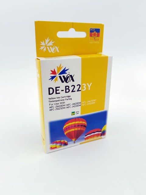 Tusz Wox Yellow Brother LC 223Y zamiennik LC223Y Tusz Wox Yellow Brother LC 223Y zamiennik LC223Y