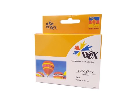 Tusz Wox Yellow Canon PGI72Y zamiennik 6406B001 PGI-72Y Tusz Wox Yellow Canon PGI72Y zamiennik 6406B001 PGI-72Y