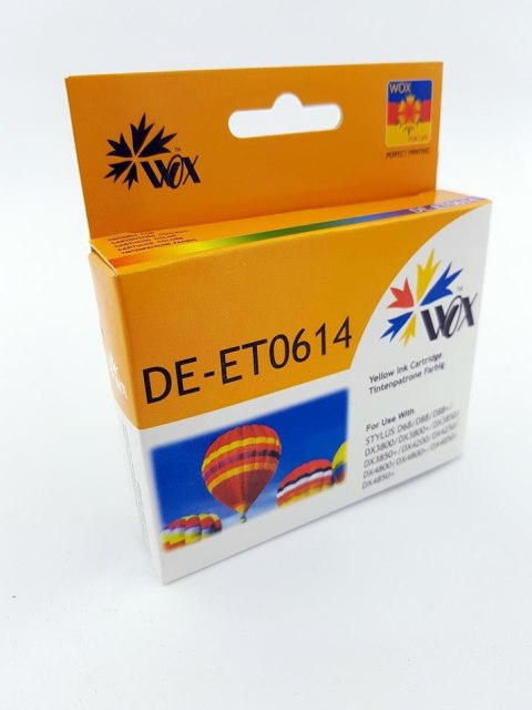 Tusz Wox Yellow EPSON T0614 zamiennik C13T06144010 Tusz Wox Yellow EPSON T0614 zamiennik C13T06144010