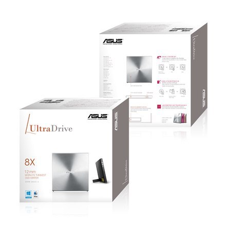 Asus | 08U5S-U | Zewnętrzny | Napęd DVD±RW (±R DL) / DVD-RAM | Srebrny | USB 2.0 Asus | 08U5S-U | Zewnętrzny | Napęd DVD±RW (±R DL) / DVD-RAM | Srebrny | USB 2.0