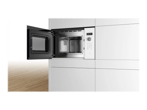 Bosch | BFL524MW0 | Kuchenka mikrofalowa | Do zabudowy | 20 L | 800 W | Biały Bosch | BFL524MW0 | Kuchenka mikrofalowa | Do zabudowy | 20 L | 800 W | Biały