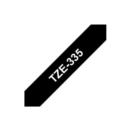 Brother | 335 | Laminated tape | Thermal | White on black | Roll (1.2 cm x 8 m) Brother | 335 | Laminated tape | Thermal | White on black | Roll (1.2 cm x 8 m)