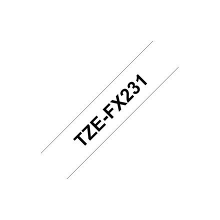 Brother | FX231 | Flexible ID tape | Thermal | Black on white | Roll (1.2 cm x 8 m) Brother | FX231 | Flexible ID tape | Thermal | Black on white | Roll (1.2 cm x 8 m)
