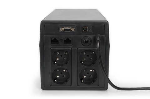 Digitus | Line-Interactive UPS | Line-Interactive UPS DN-170076, 2000VA/1200W 12V/9Ah x2 bateria, 4x CEE 7/7, USB, RS232, RJ45,L Digitus | Line-Interactive UPS | Line-Interactive UPS DN-170076, 2000VA/1200W 12V/9Ah x2 bateria, 4x CEE 7/7, USB, RS232, RJ45,L