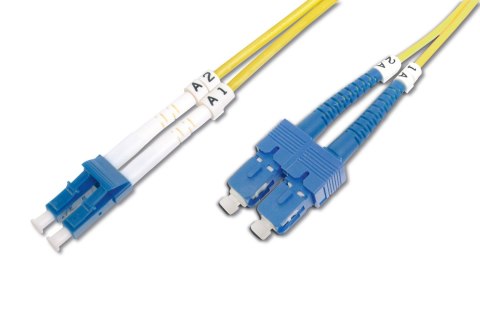 Digitus | Patch cable | Fibre optic | Male | SC single-mode | Male | LC single-mode | Yellow | 3 m Digitus | Patch cable | Fibre optic | Male | SC single-mode | Male | LC single-mode | Yellow | 3 m