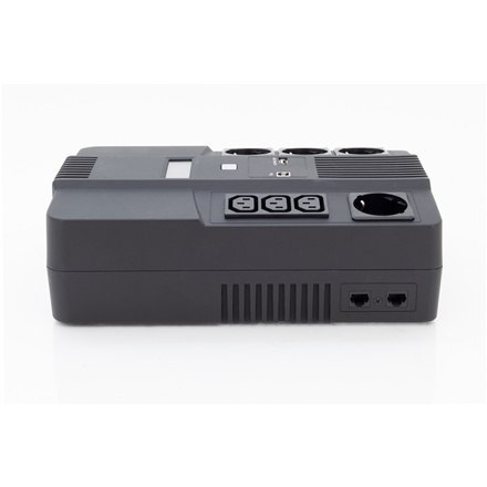 Digitus | UPS All-in-One | UPS All-in-One, 800VA/480W, LED 12V/9Ah x1, 4x CEE 7/7, 3x IEC C13, USB, RJ45 | 800 VA | 480 W | V Digitus | UPS All-in-One | UPS All-in-One, 800VA/480W, LED 12V/9Ah x1, 4x CEE 7/7, 3x IEC C13, USB, RJ45 | 800 VA | 480 W | V