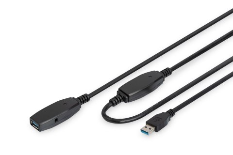 Digitus | USB extension cable | Female | 9 pin USB Type A | Male | Black | 9 pin USB Type A | 10 m Digitus | USB extension cable | Female | 9 pin USB Type A | Male | Black | 9 pin USB Type A | 10 m