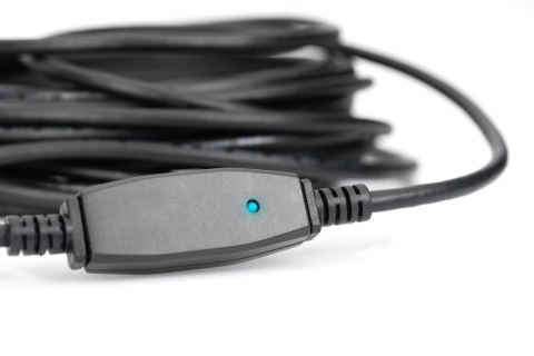 Digitus | USB extension cable | Female | 9 pin USB Type A | Male | Black | 9 pin USB Type A | 10 m Digitus | USB extension cable | Female | 9 pin USB Type A | Male | Black | 9 pin USB Type A | 10 m