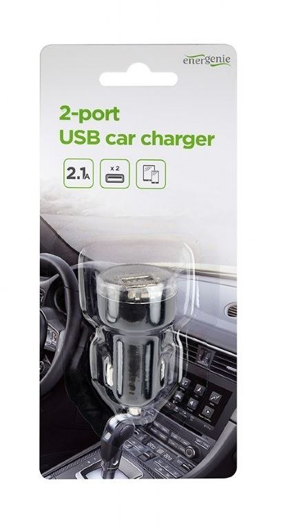 EnerGenie | A | EG-U2C2A-CAR-02 | 2-portowa ładowarka samochodowa USB EnerGenie | A | EG-U2C2A-CAR-02 | 2-portowa ładowarka samochodowa USB