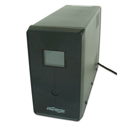 EnerGenie | UPS z USB i wyświetlaczem LCD, Czarny | 1200 VA EnerGenie | UPS z USB i wyświetlaczem LCD, Czarny | 1200 VA