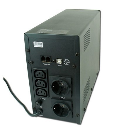 EnerGenie | UPS z USB i wyświetlaczem LCD, Czarny | 1200 VA EnerGenie | UPS z USB i wyświetlaczem LCD, Czarny | 1200 VA
