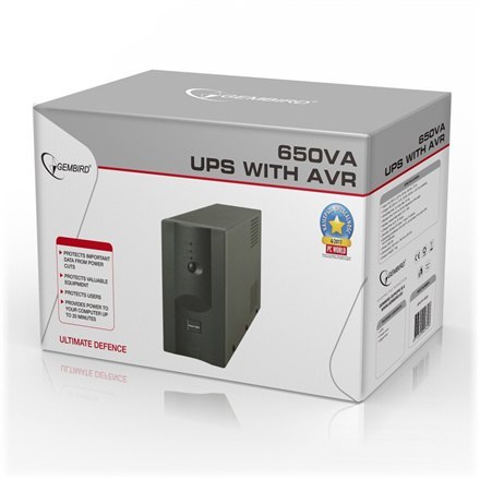 Gembird | UPS UPS-PC-652A z AVR | 650 VA | 220 V | 220 V Gembird | UPS UPS-PC-652A z AVR | 650 VA | 220 V | 220 V