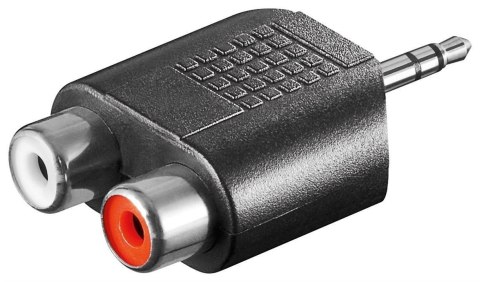 Goobay | Adapter audio | RCA x 2 | Żeński | Męski | Mini-phone stereo 3,5 mm Goobay | Adapter audio | RCA x 2 | Żeński | Męski | Mini-phone stereo 3,5 mm