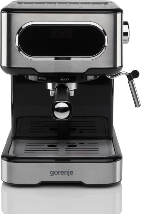 Gorenje | Ekspres do kawy | ESCM15DBK | Ciśnienie pompy 15 bar | Wbudowany spieniacz do mleka | Ręczny | 1100 W | Stal nierdzewn Gorenje | Ekspres do kawy | ESCM15DBK | Ciśnienie pompy 15 bar | Wbudowany spieniacz do mleka | Ręczny | 1100 W | Stal nierdzewn