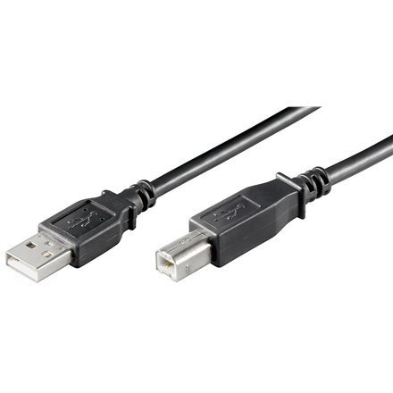 Kabel USB Goobay Męski 4 pin USB typu A - Męski 4 pin USB typu B Czarny 1.8m | Gwarancja 12 miesięcy Kabel USB Goobay Męski 4 pin USB typu A - Męski 4 pin USB typu B Czarny 1.8m | Gwarancja 12 miesięcy