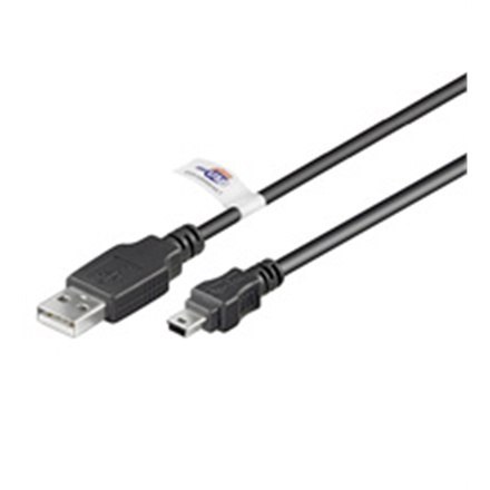Kabel USB Logilink | Męski | Mini-USB Typ B | Męski | Czarny | 4 pin USB Typ A | 1,8 m Kabel USB Logilink | Męski | Mini-USB Typ B | Męski | Czarny | 4 pin USB Typ A | 1,8 m