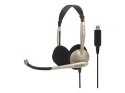 Koss | CS100USB | Słuchawki | Przewodowe | Nauszne | Mikrofon | Redukcja szumów | Złote