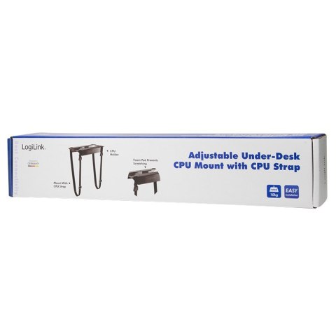 LogiLink EO0009 Regulowany uchwyt komputera pod biurkiem, pasek LogiLink EO0009 Regulowany uchwyt komputera pod biurkiem, pasek
