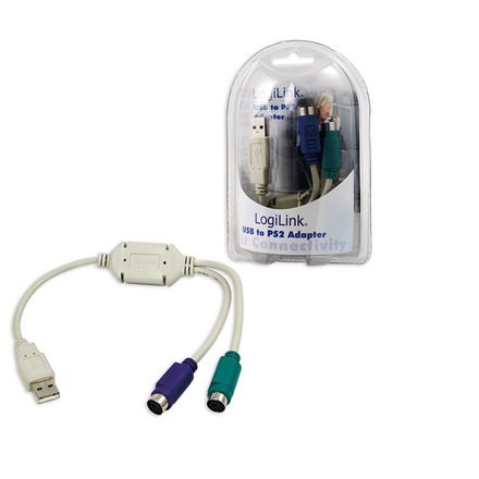 Logilink 4-pinowy USB typu A | męski | 6-pinowy mini-DIN (styl PS/2) | żeński Logilink 4-pinowy USB typu A | męski | 6-pinowy mini-DIN (styl PS/2) | żeński