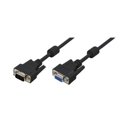 Logilink | Przedłużacz VGA | Męski | 15-pinowy HD D-Sub (HD-15) | Żeński | 15-pinowy HD D-Sub (HD-15) | 1,8 m | Czarny Logilink | Przedłużacz VGA | Męski | 15-pinowy HD D-Sub (HD-15) | Żeński | 15-pinowy HD D-Sub (HD-15) | 1,8 m | Czarny
