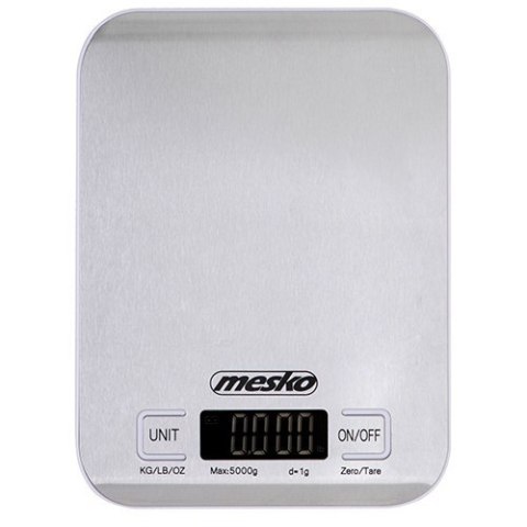 Mesko | Waga kuchenna | MS 3169 biały | Maksymalna waga (udźwig) 5 kg | Podziałka 1 g | Typ wyświetlacza | Inox/Biały Mesko | Waga kuchenna | MS 3169 biały | Maksymalna waga (udźwig) 5 kg | Podziałka 1 g | Typ wyświetlacza | Inox/Biały