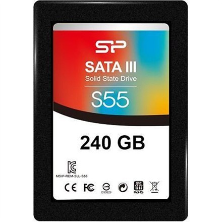 Dysk SSD Silicon Power Slim S55 240 GB SATA 550 MB/s odczyt 450 MB/s z gwarancją 36 miesięcy Dysk SSD Silicon Power Slim S55 240 GB SATA 550 MB/s odczyt 450 MB/s z gwarancją 36 miesięcy