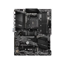 MSI | B550-A PRO | Rodzina procesorów AMD | Gniazdo procesora AM4 | DDR4 DIMM | Gniazda pamięci 4 | Obsługiwane interfejsy dyskó