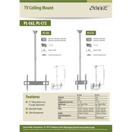 Sunne | Uchwyt sufitowy | PL-C62 | Uchylny | 37-70 