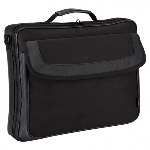 Torbacz Targus do laptopa do 15.6 cala w klasycznym stylu | Etui zamykane na klips | Kuferek | Kolor: Czarny | Regulowany pasek Torbacz Targus do laptopa do 15.6 cala w klasycznym stylu | Etui zamykane na klips | Kuferek | Kolor: Czarny | Regulowany pasek