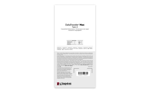 KINGSTON 256GB DataTraveler Max Type-A 1000R/900W USB 3.2 Gen 2 KINGSTON 256GB DataTraveler Max Type-A 1000R/900W USB 3.2 Gen 2