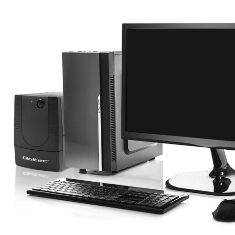 QOLTEC ZASILACZ AWARYJNY UPS LINE INTERACTIVE | MONOLITH | 650VA | 360W QOLTEC ZASILACZ AWARYJNY UPS LINE INTERACTIVE | MONOLITH | 650VA | 360W