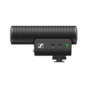 Sennheiser MKE 400 MOBILE KIT - Mikrofon pojemnościowy, superkardioidalny, wyposażony w filtr dolnoprzepustowy ze statywem Manfr