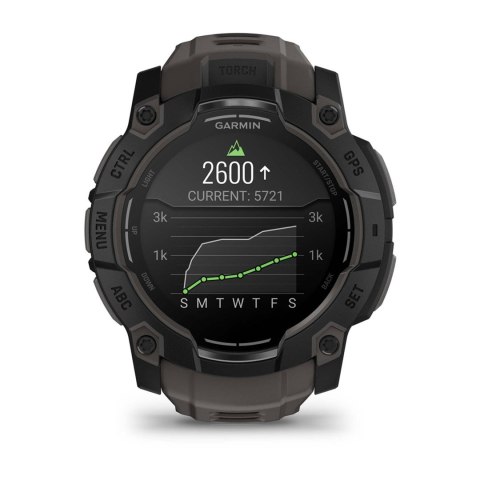 Zegarek Garmin Instinct 3 - 50 mm AMOLED Black met charcoal band Zegarek Garmin Instinct 3 - 50 mm AMOLED Black met charcoal band
