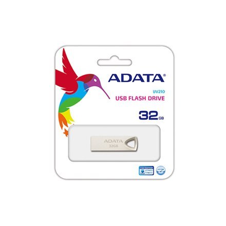 ADATA | UV210 | 32 GB | USB 2.0 | Srebrny ADATA | UV210 | 32 GB | USB 2.0 | Srebrny