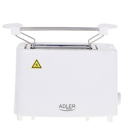 Adler | AD 3223 | Toster | Moc 750 W | Liczba gniazd 2 | Materiał obudowy Plastik | Biały Adler | AD 3223 | Toster | Moc 750 W | Liczba gniazd 2 | Materiał obudowy Plastik | Biały