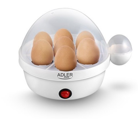 Adler | Jajowar | 450 W | AD 4459 | Biały | Pojemność 7 jaj Adler | Jajowar | 450 W | AD 4459 | Biały | Pojemność 7 jaj