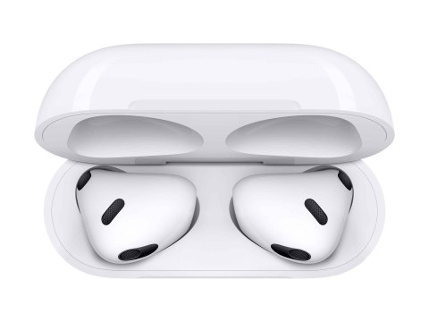 Apple | AirPods (3. generacji) z etui ładującym Lightning | bezprzewodowe | douszne | z redukcją szumów | bezprzewodowe | białe Apple | AirPods (3. generacji) z etui ładującym Lightning | bezprzewodowe | douszne | z redukcją szumów | bezprzewodowe | białe