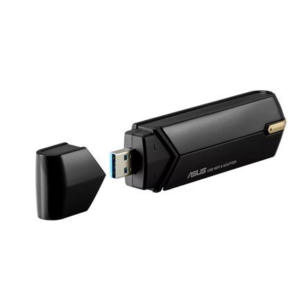 Asus | Dwuzakresowa sieć bezprzewodowa | USB-AX56 AX1800 (bez podstawki) | 802.11ax | 1201+574 Mbit/s | Mbit/s | Porty Ethernet Asus | Dwuzakresowa sieć bezprzewodowa | USB-AX56 AX1800 (bez podstawki) | 802.11ax | 1201+574 Mbit/s | Mbit/s | Porty Ethernet