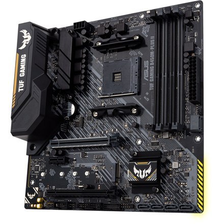 Asus | TUF GAMING B450M-PLUS II | Gniazda pamięci 4 | Liczba złączy SATA 6 x SATA III | Chipset AMD B | Micro ATX | Rodzina proc Asus | TUF GAMING B450M-PLUS II | Gniazda pamięci 4 | Liczba złączy SATA 6 x SATA III | Chipset AMD B | Micro ATX | Rodzina proc