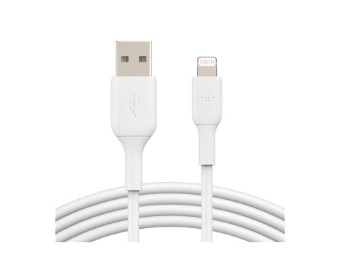Belkin | Męski | 4-pinowy USB Typ A | Męski | Biały | Apple Lightning | 1 m Belkin | Męski | 4-pinowy USB Typ A | Męski | Biały | Apple Lightning | 1 m