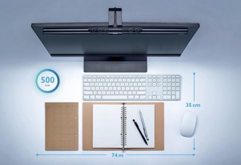 Benq | ScreenBar e-Reading LED Task Lamp | 9H.W42QD.WP1 | 320 lm | 5 W | 2700-6500 K | 50000 h | LED lamp | 5 V | 0.53 kg Benq | ScreenBar e-Reading LED Task Lamp | 9H.W42QD.WP1 | 320 lm | 5 W | 2700-6500 K | 50000 h | LED lamp | 5 V | 0.53 kg