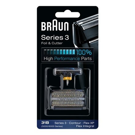 Braun | Zestaw wymienny folii i nożyka | 31B | Czarny Braun | Zestaw wymienny folii i nożyka | 31B | Czarny