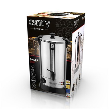 Camry | Bojler | CR 1267 | Elektryczny | 950 W | 8,8 L | Stal nierdzewna | Stal nierdzewna Camry | Bojler | CR 1267 | Elektryczny | 950 W | 8,8 L | Stal nierdzewna | Stal nierdzewna