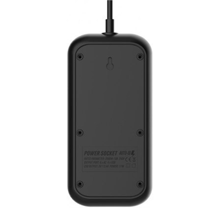 ColorWay CW-CHE64B Power Socket Colorway:6 plugs/4USB Black 2M ColorWay CW-CHE64B Power Socket Colorway:6 plugs/4USB Black 2M