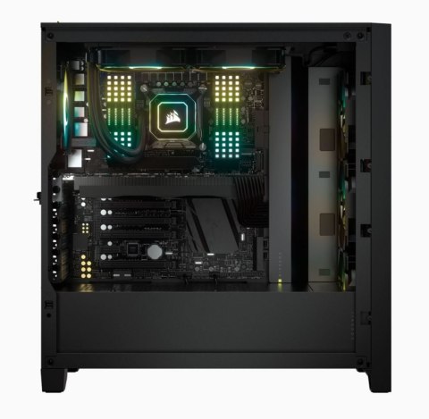 Corsair | Tempered Glass Mid-Tower ATX Case | iCUE 4000X RGB | Side window | Mid-Tower | Black | Power supply included No | ATX Corsair | Tempered Glass Mid-Tower ATX Case | iCUE 4000X RGB | Side window | Mid-Tower | Black | Power supply included No | ATX