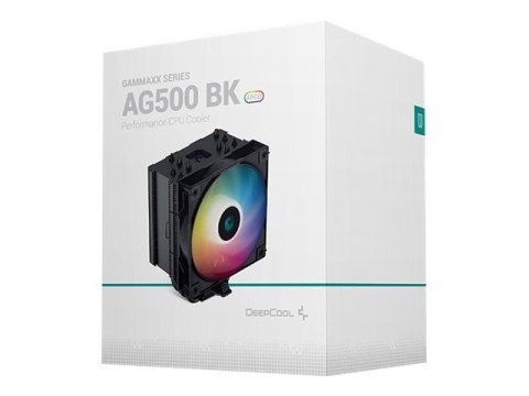 Deepcool | Chłodzenie CPU | AG500 BK ARGB | Czarne | Intel, AMD Deepcool | Chłodzenie CPU | AG500 BK ARGB | Czarne | Intel, AMD